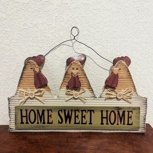 Rooster Home Sweet Home Sign